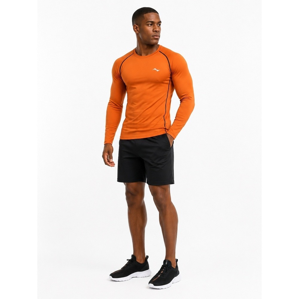 Men's Compression Shirt by Nooz Orange Size L New With Tags